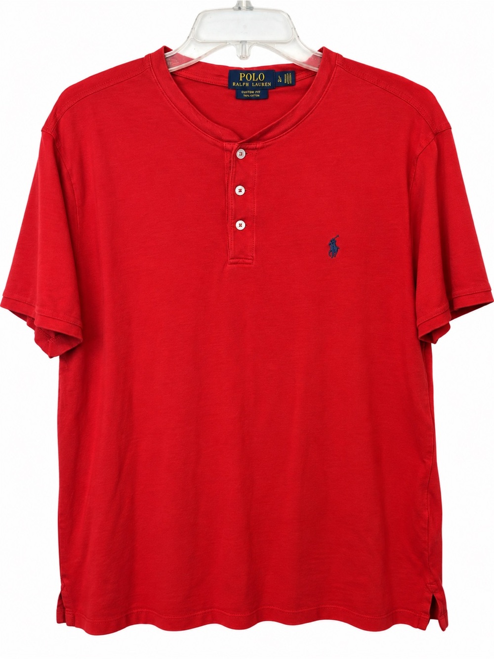 Polo Ralph Lauren Men’s XL Red Featherweight Mesh Henley Shirt Pony Logo